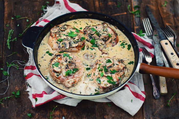 pork chops in creamy sauce