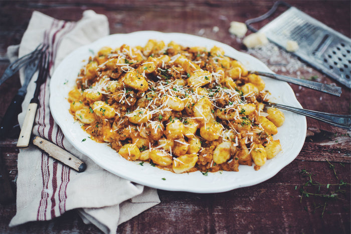 gnocchi with sausage meat