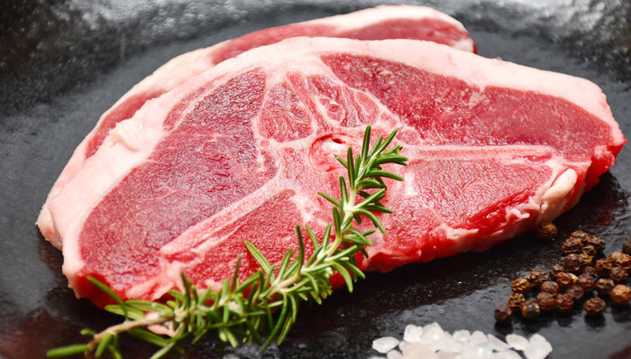 semi frozen steaks