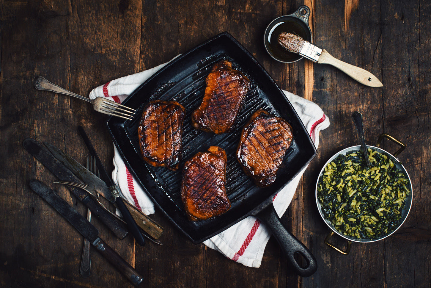 grilled pork chops