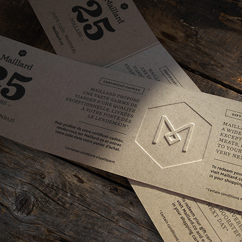 Maillard Physical Gift Card