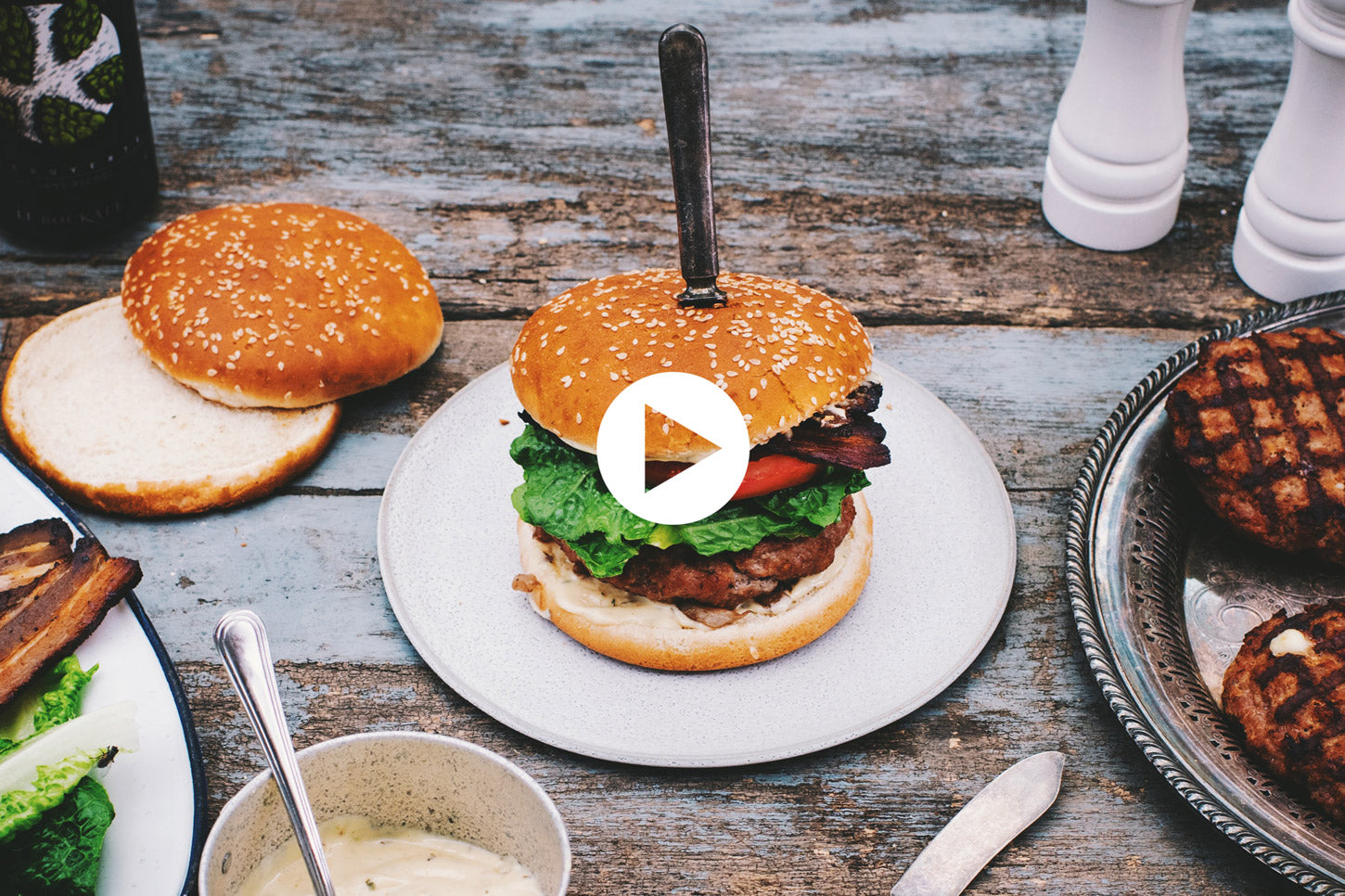 Veal Burger Stuffed with Cheese Curds (VIDEO)