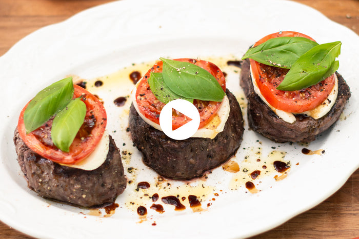 Caprese Grilled Filet Mignon (VIDEO)